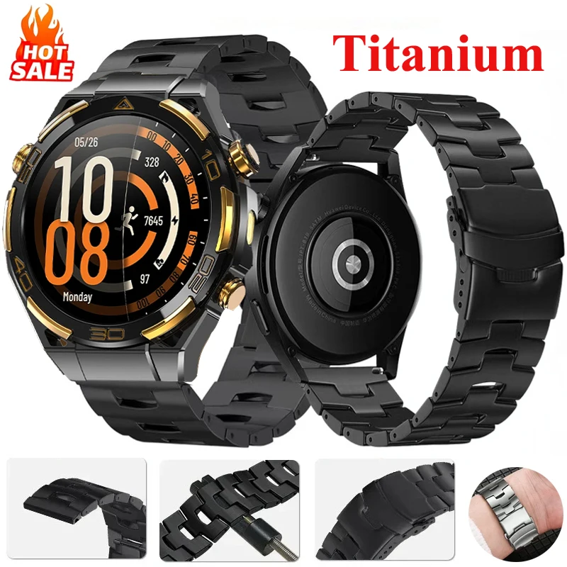 22mm Titanium Watch Strap For Blackview W90 Pro Smartwatch Luxury Bracelet For Blackview W80Pro W50 W50 Pro/X20/W60/W70 Pro Band