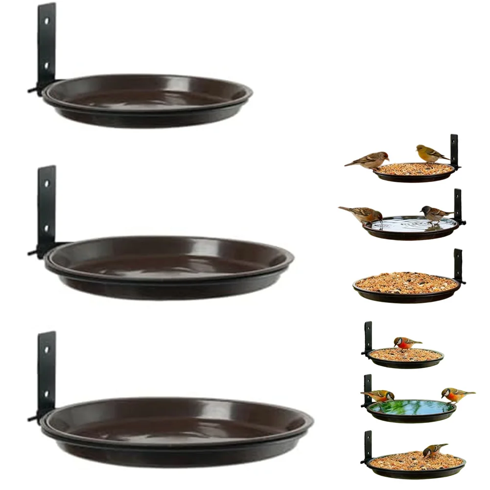 

Foldable Tree Mounted Bird Feeder and Bath 3 Pack for Garden and Patio Use with Sturdy Weather Resistant Material