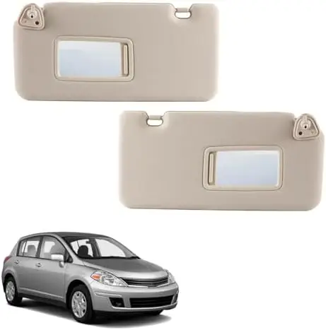 

Sun Visor for Versa 2007-2012 & Tiida 2004-2012 - Driver & Passenger Side - Replaces 96401-EL31A (Gray)