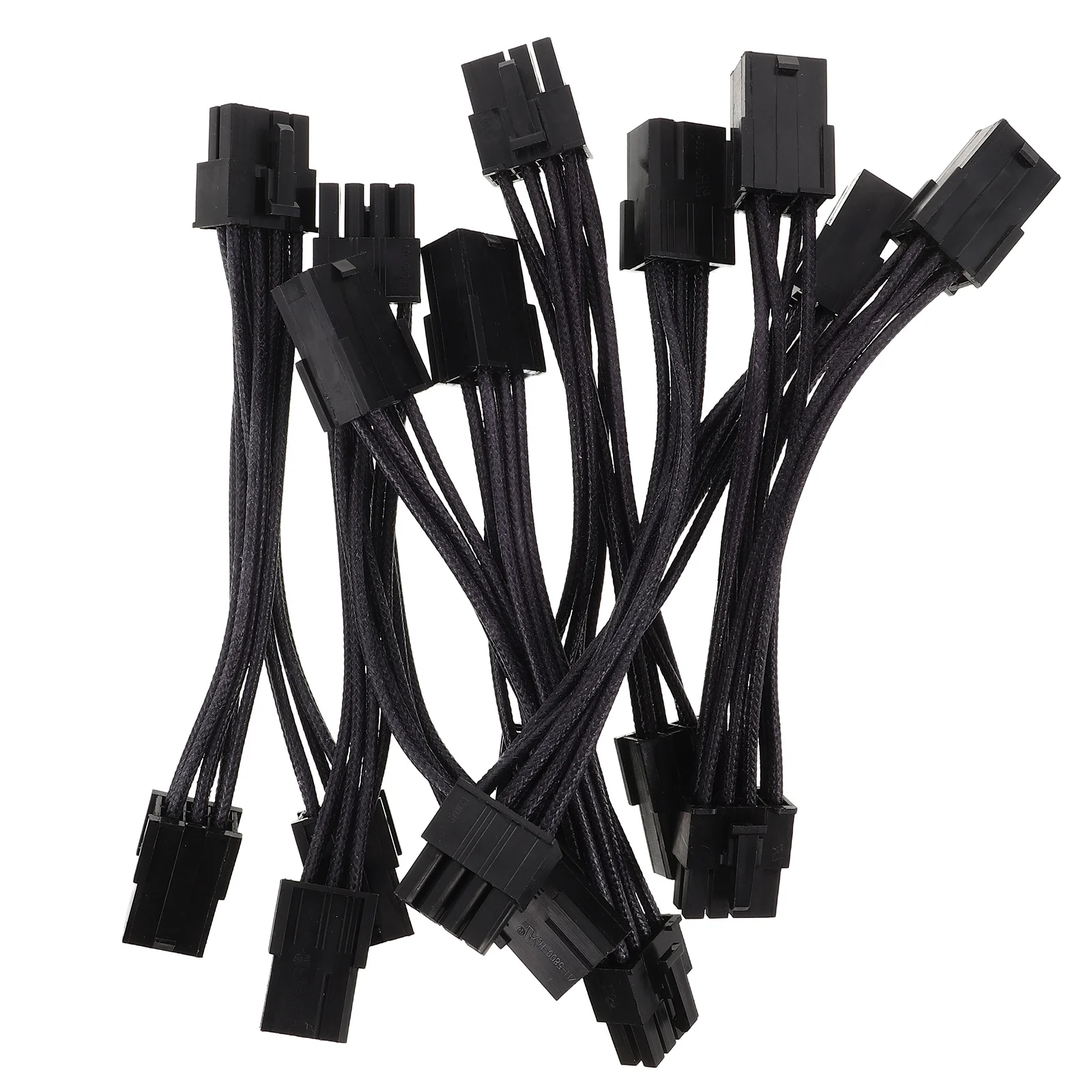 

6Pcs Dual 6 Pin to 8 Pin GPU Power Adapter Cables Efficient Y Splitter Pcie Extension Cable for Graphics Card Mining Video Power