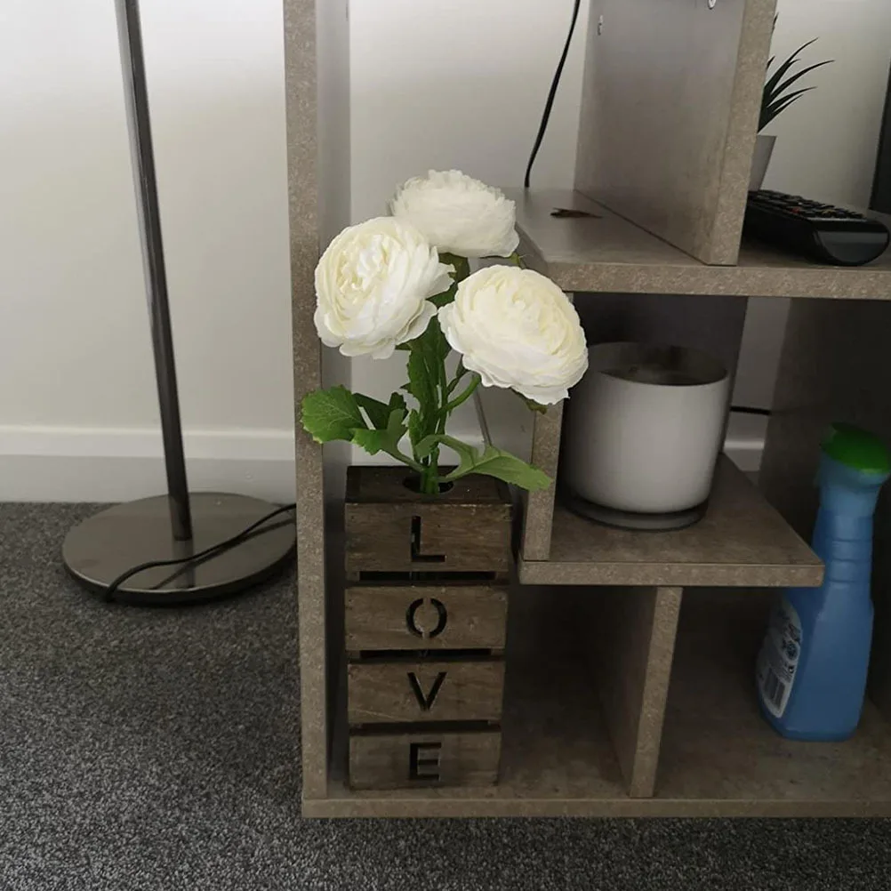 

6Pcs Simulation Flower Gift High Quality Home Decor Photography Prop No Need to Water Simulated Flower