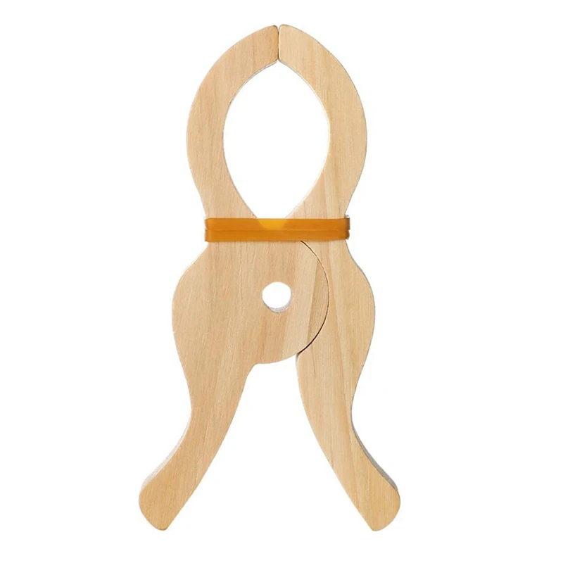 Pinzas de madera para juegos de 6 piezas, pinzas gigantes hechas a mano para cortinas, armarios, balcón, Clips creativos de madera