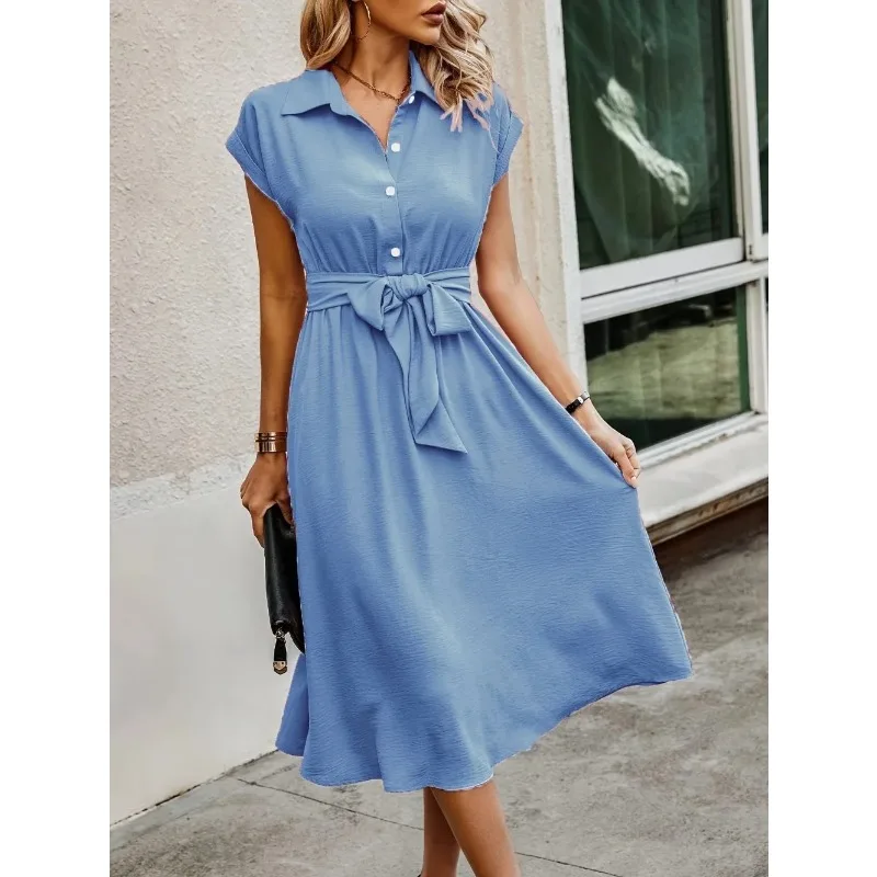 

Женское модное платье больших размеров с короткими рукавами, летнее элегантное вечернее платье, повседневный сарафан до середины икры, женский винтажный халат-кафтан