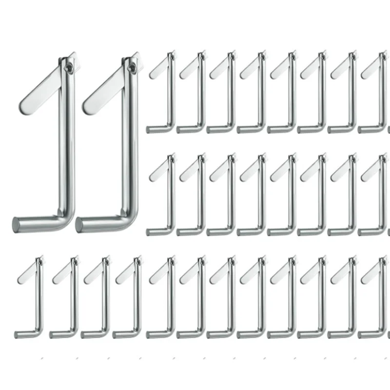 

PHFU-Rust-Resistant 30Pcs Galvanized Steel Scaffolding Toggle Pins, Metal Locking Pins For Furniture For Architecture Installati