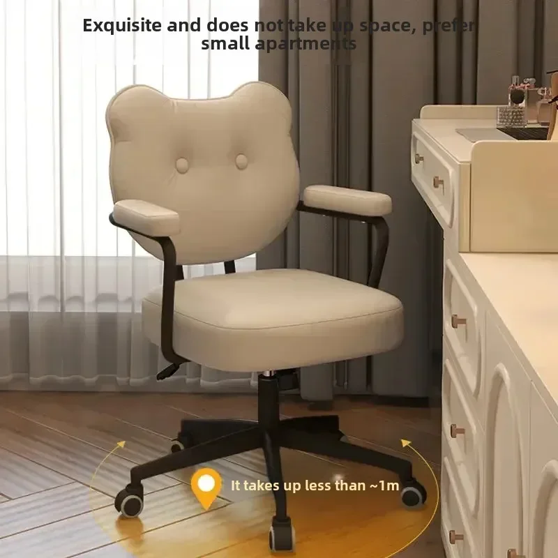 Backrest Chair Female Bedroom Computer  Home Office   Study Desk Dormitory  Lift Swivel  s for Events