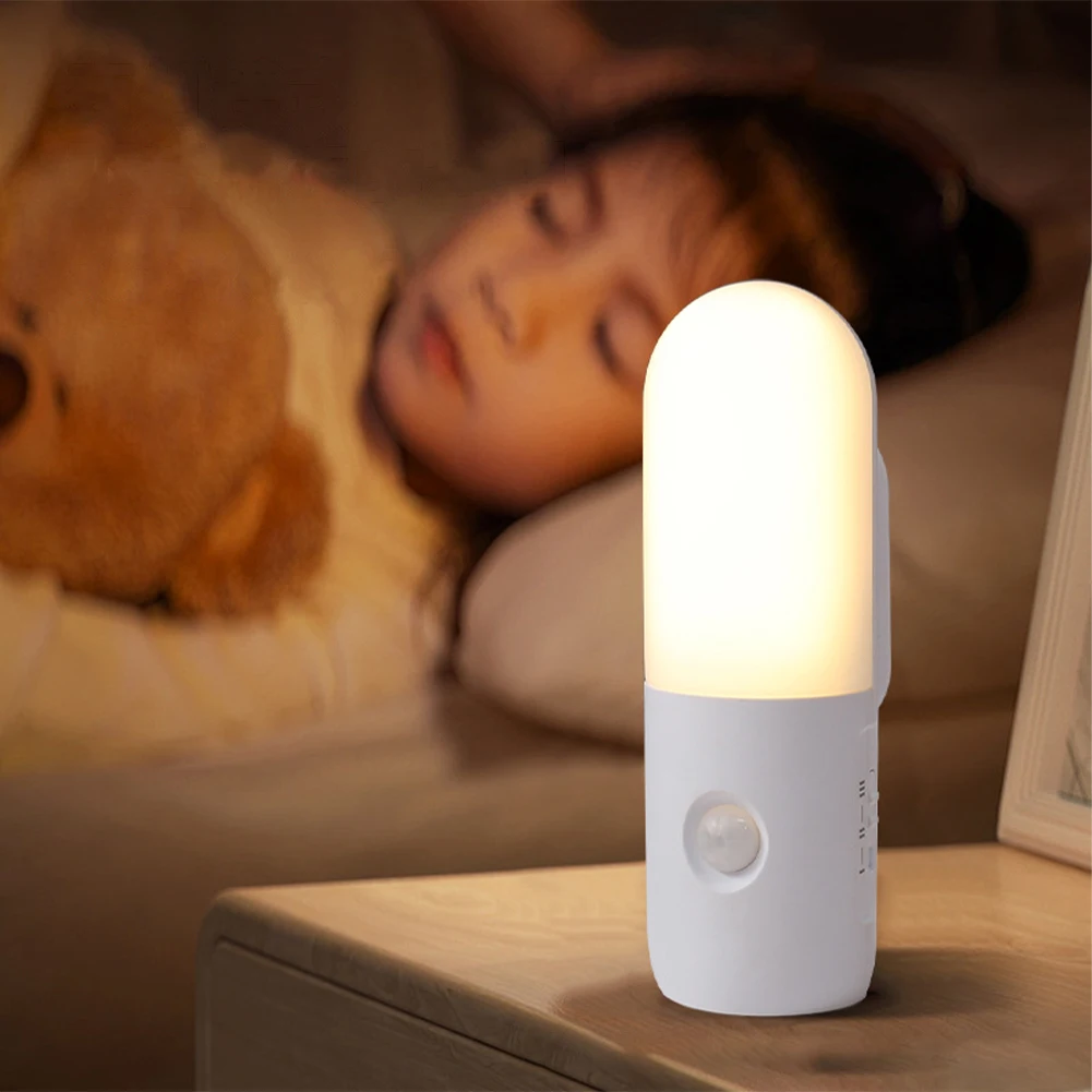 Luce notturna a LED lampada con sensore di movimento luci notturne per bambini decorazione camera da letto 2W luce di lettura magnetica per la cucina della camera da letto