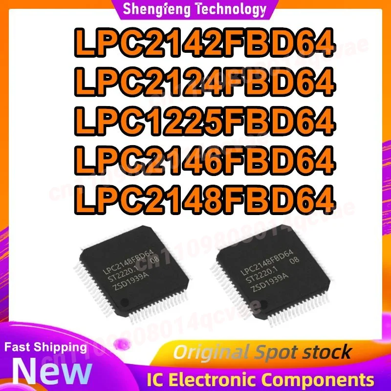 

Микроконтроллеры LPC2142FBD64, LPC2124FBD64, LPC1225FBD64, LPC2146FBD64, LPC2148FBD64, микросхемы IC MCU, LQFP64, новые, оригинальные, в наличии