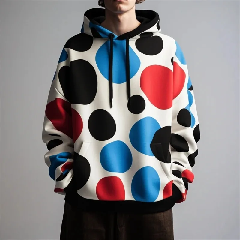 

2025 Spring/Summer New Men's Fashion 3D Fun Pattern Printed Hoodie Sportswear Hoodie Loose Casual Daily Street Top