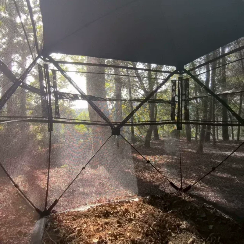 360° View Outdoor Tent: Stealth Camouflage, Quick-Set-Up Two-Person Birdwatching Tent