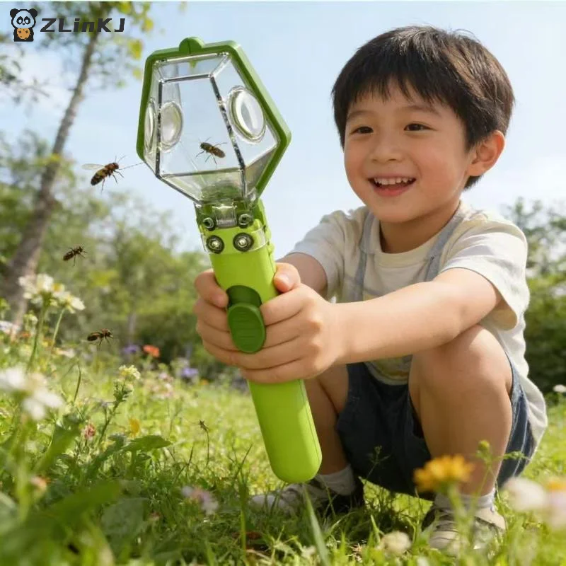 ▶1Pcs Kids Viewer Magnifier Bug Catcher Viewer Box Educational Toy For Outdoor Nature Exploration Science Learning
