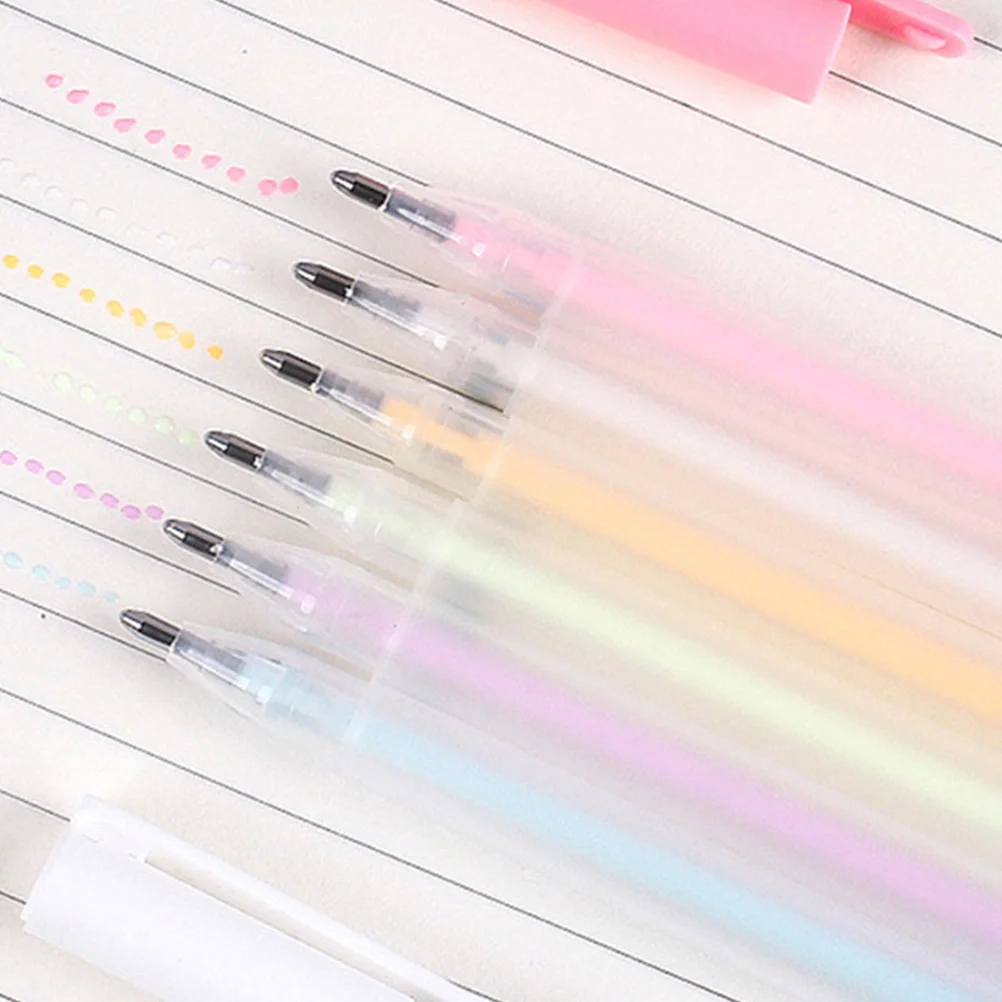 

6 Pcs Glue Pen Crafts Supplies Pens Macaron Quick Drying Sticks Classroom DIY Plastic Office Accessories for