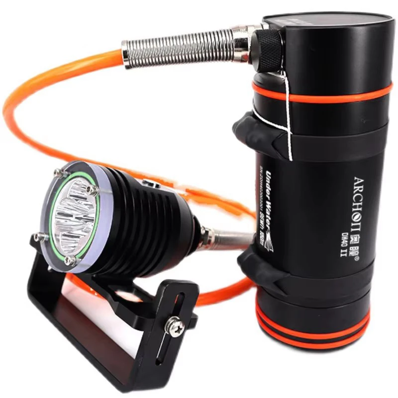 

ARCHON DH40 II WH46 II 6500K Rechargeable 4* White LED Canister Diving Light 4800 Lumen Underwater Scuba Video Search Lamp