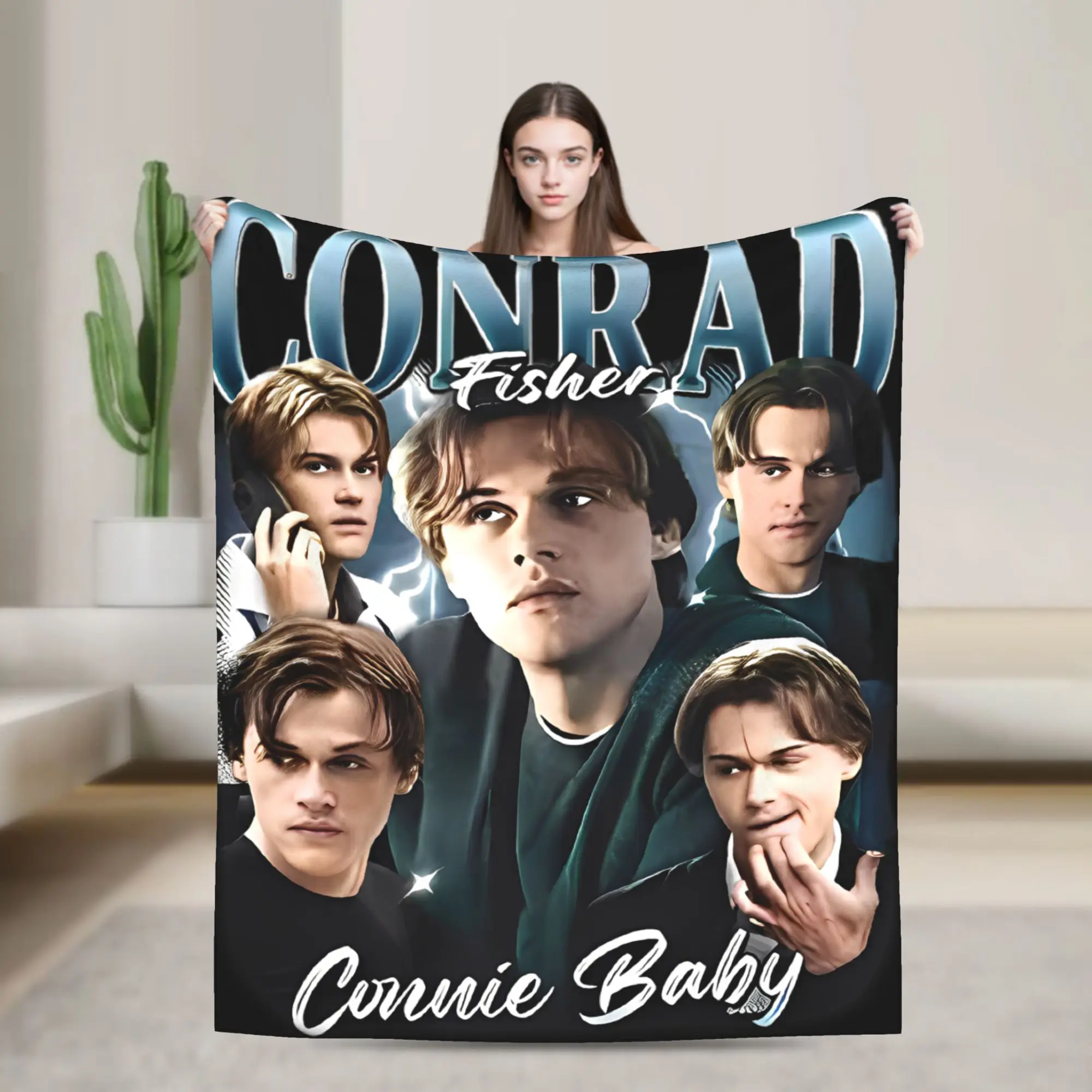 Team Conrad Fisher Blanket The Summer I Turned Pretty Wool Funny Breathable Throw Blanket for Bed Sofa Autumn/Winter