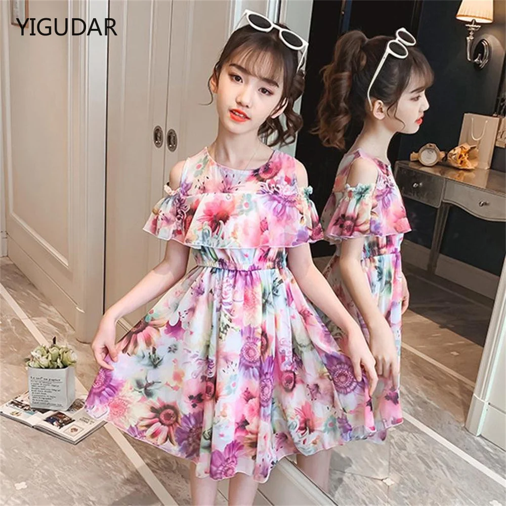 

Girl Princess Dress New Summer Kid Girls Dress Floral Sweet Children Party Suits Butterfly Costume Children Clothing