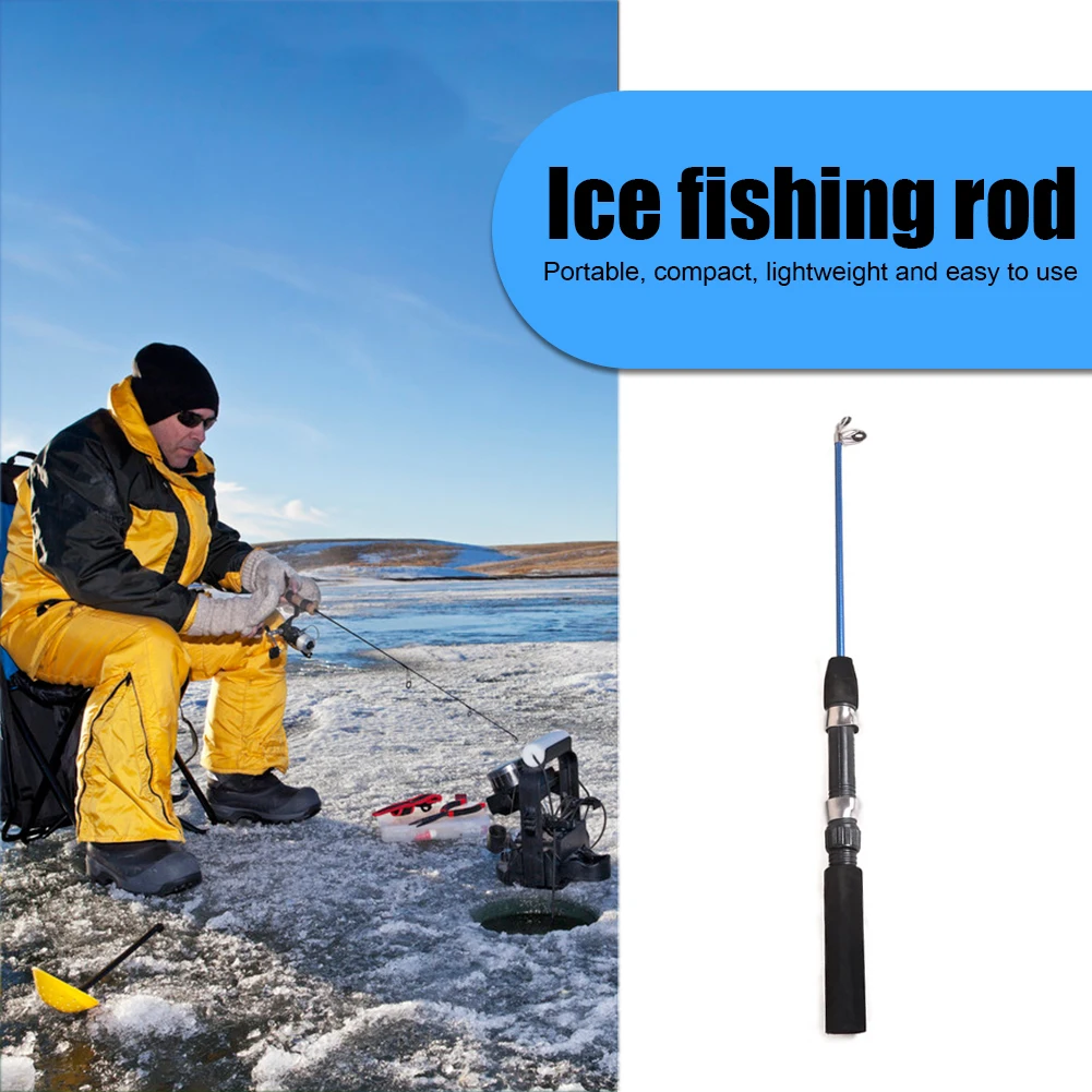 74/110cm Fishing Rod Reel Winter Outdoor Sport Ice Fishing Pole for Fisherman