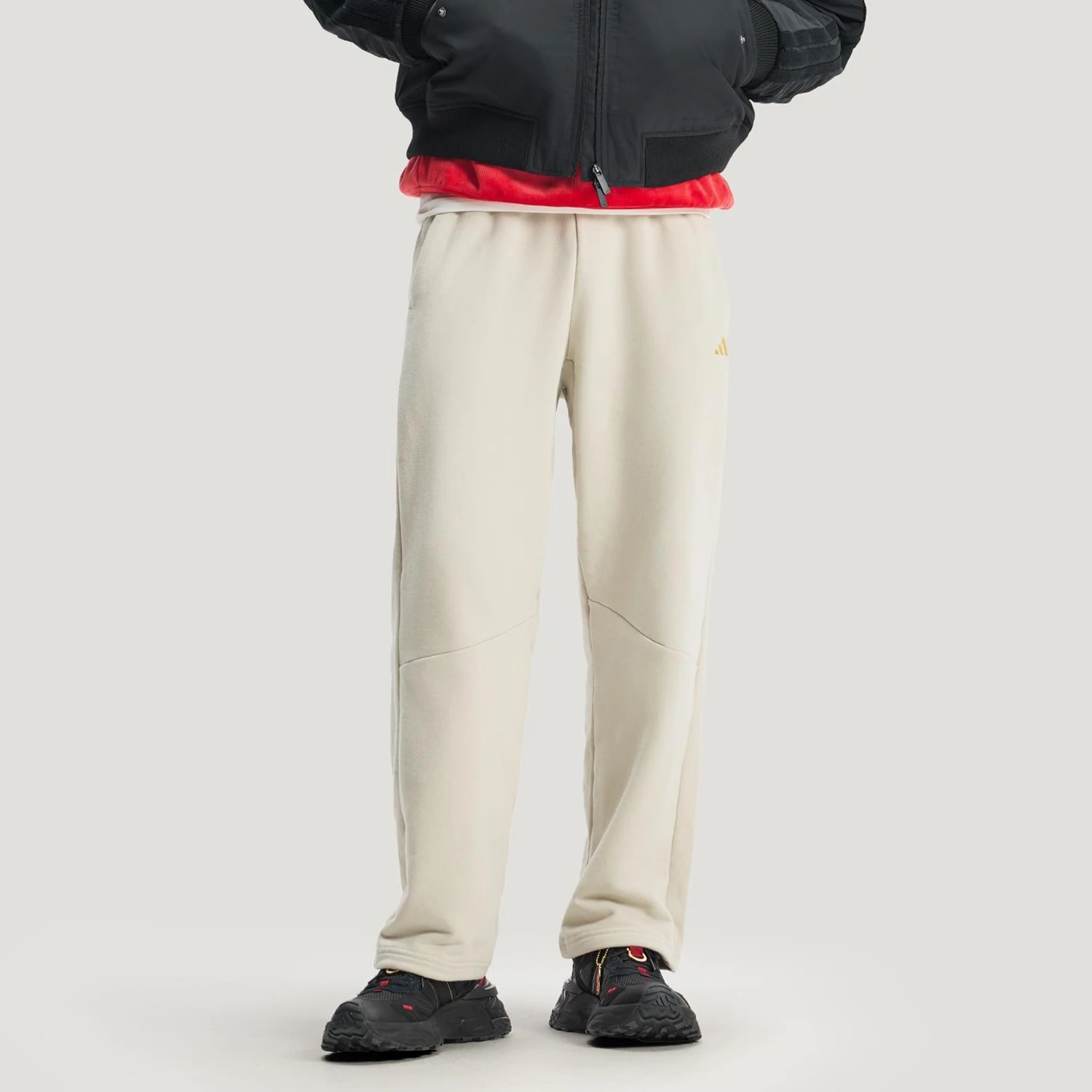 

Оригинальные мужские трикотажные спортивные брюки Adidas NYR FT KN PNT с прямыми штанинами KE4066