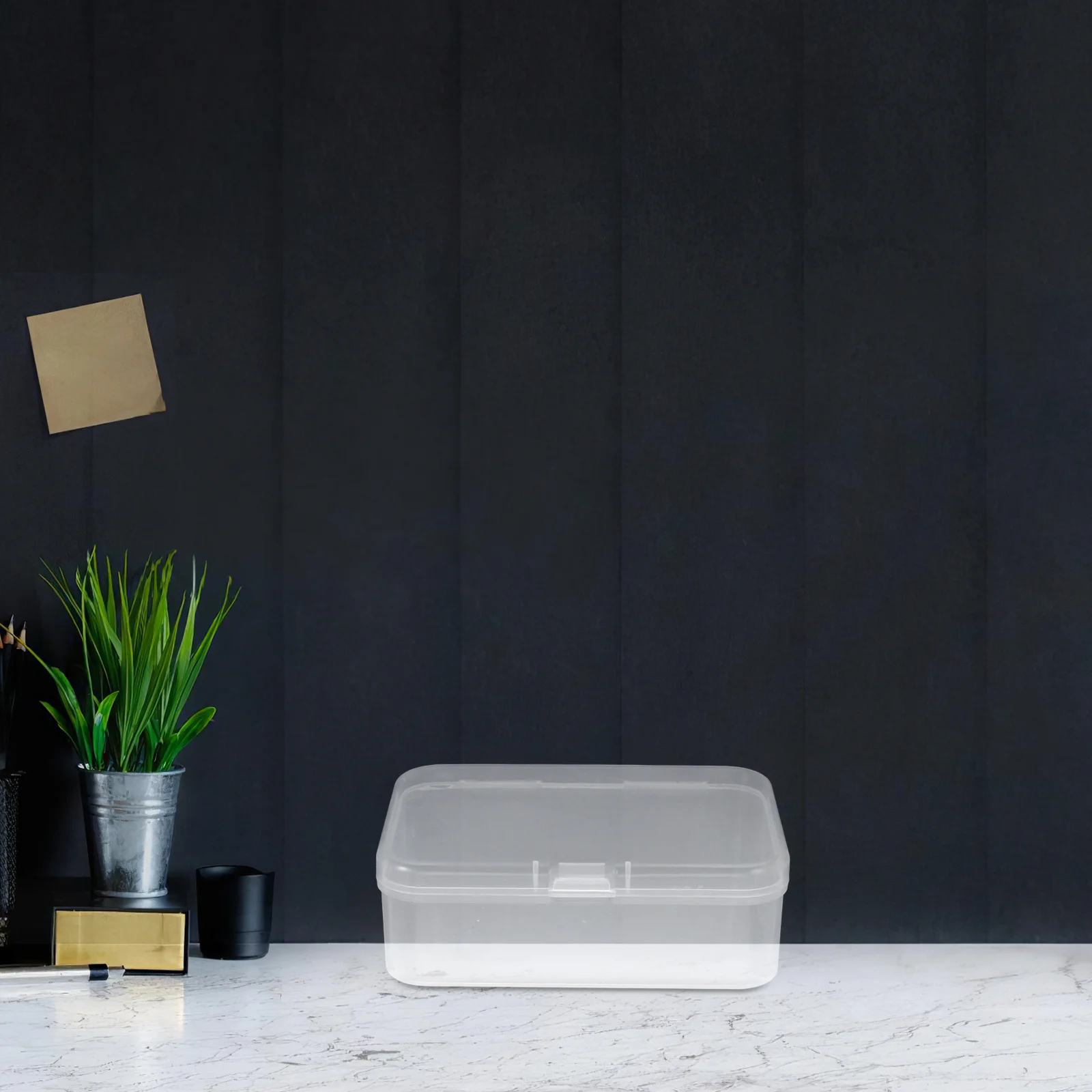 

6pcs Small Plastic Box With Lid Transparent Card Storage Box For Gaming Playing Cards Business Cards Beads Jewelry Trading Card