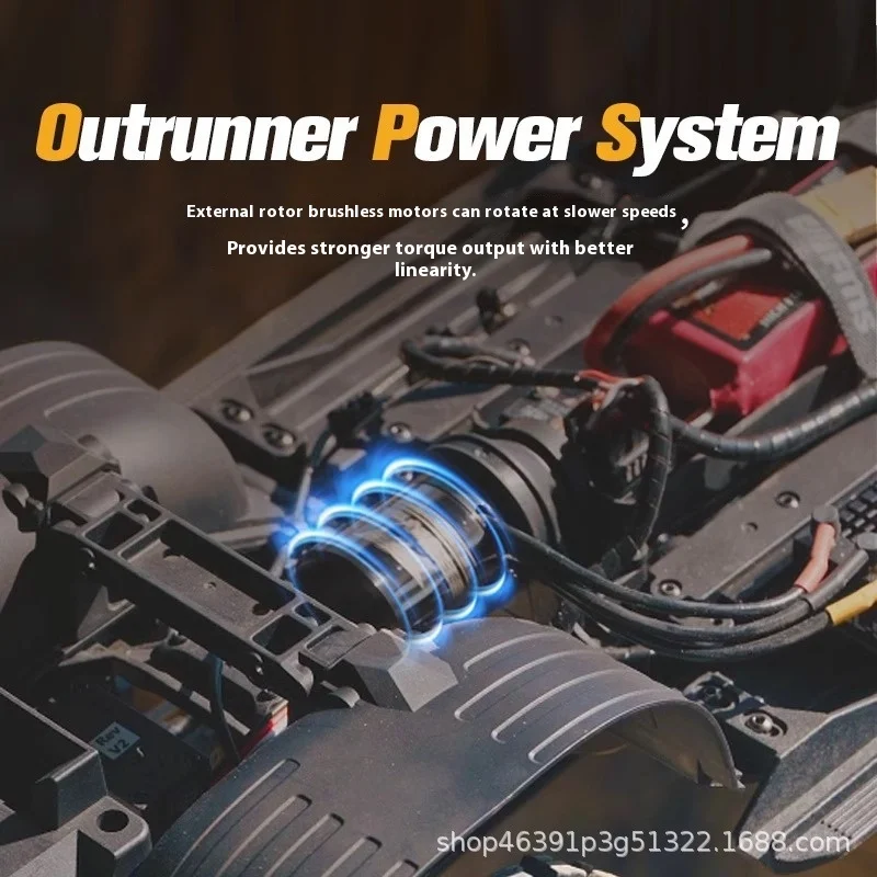 Fms novo veículo de escalada off road de simulação fcx10 pro lc80 com controle remoto de alta e baixa velocidade, presente de aniversário masculino