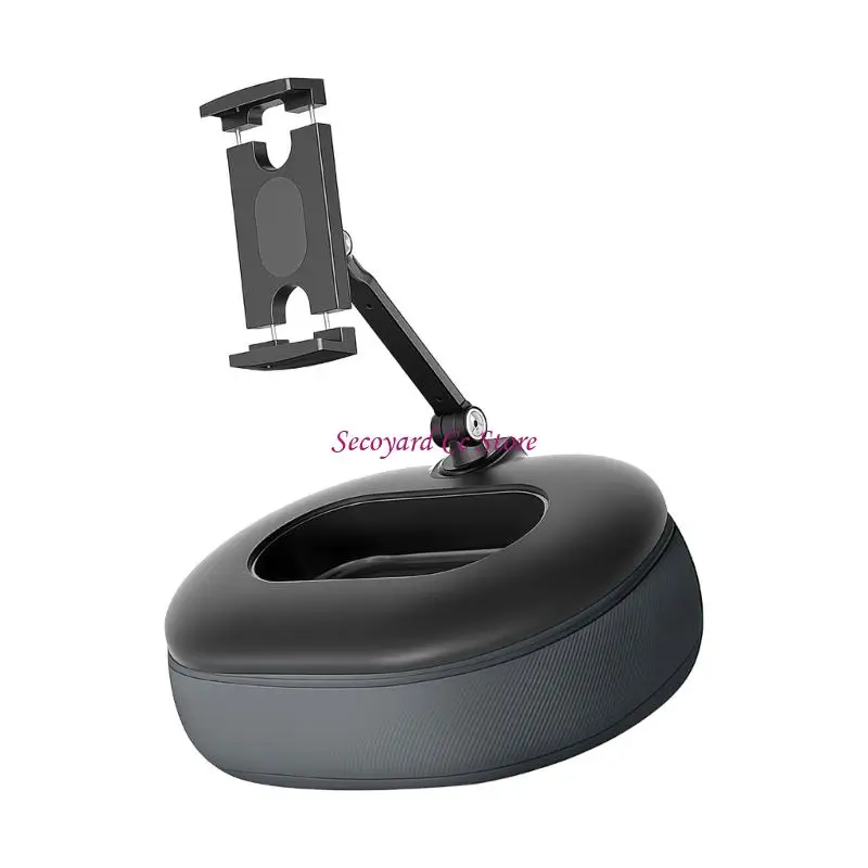 N3UC Multiple Lazy Phone Holder Stand With Rotatable Clip And Removable Snacks Bowl For Movie Watching On Couch