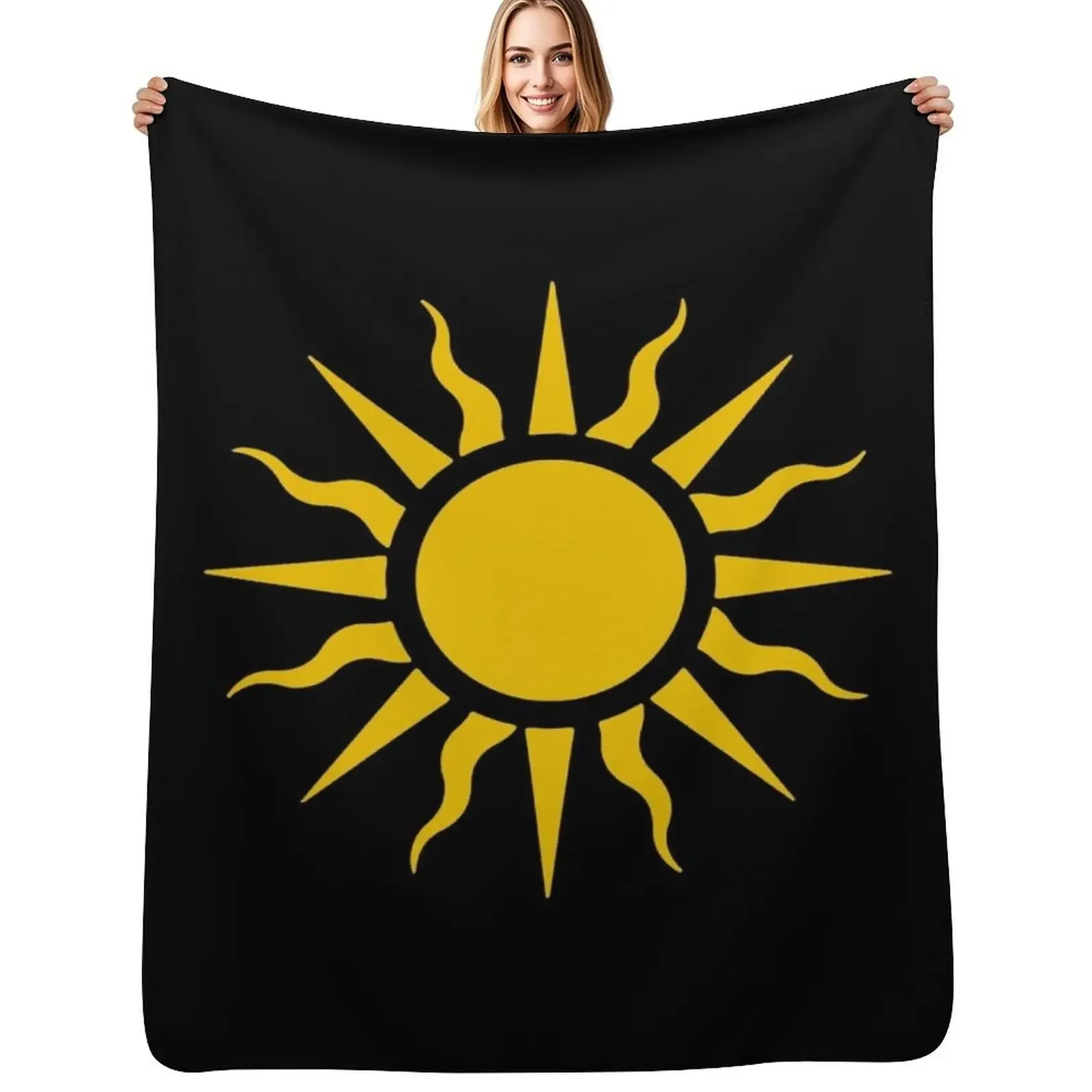 

The Great Sun of Nilfgaard (Gold) Throw Blanket Sofa Quilt Thermal Blanket