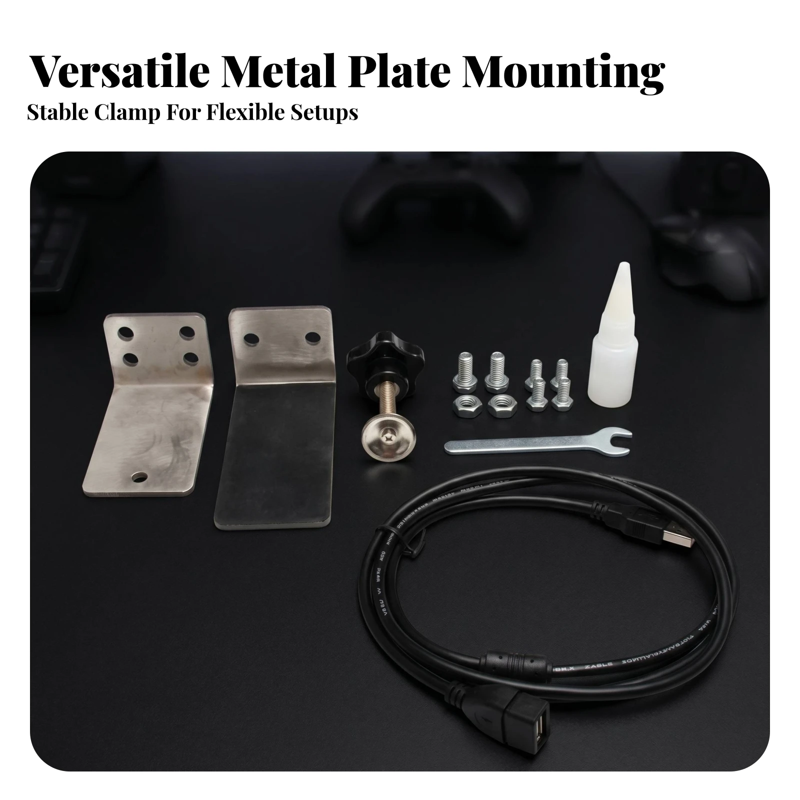 Sim Racing Handbrake Machined Metal Handbrake Gaming Accessory Matte Finish Game Gear Pre-Drilled