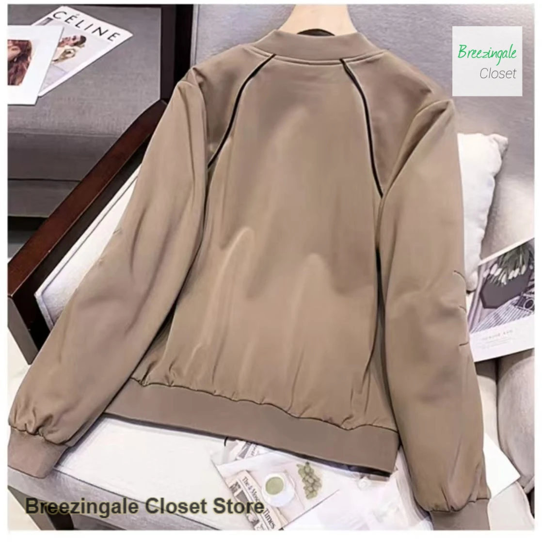 French style solid color jacket women's short coat women's spring and autumn new temperament ball suit casual coat jacket women
