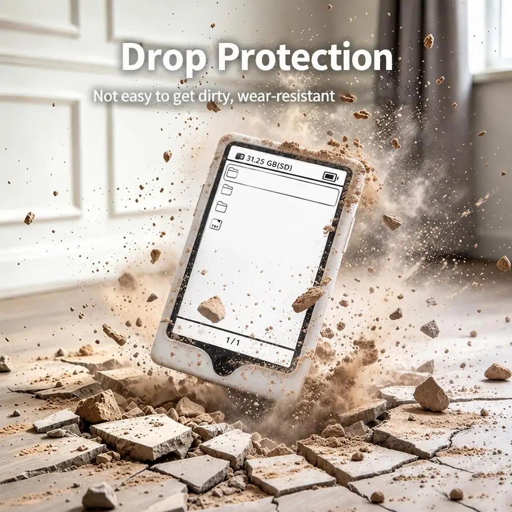 Silicone Protective Case For XTEINK X4 Pro E-Reader Shockproof Waterproof Washable Anti-Drop Cover Precise Cutout Sleeve