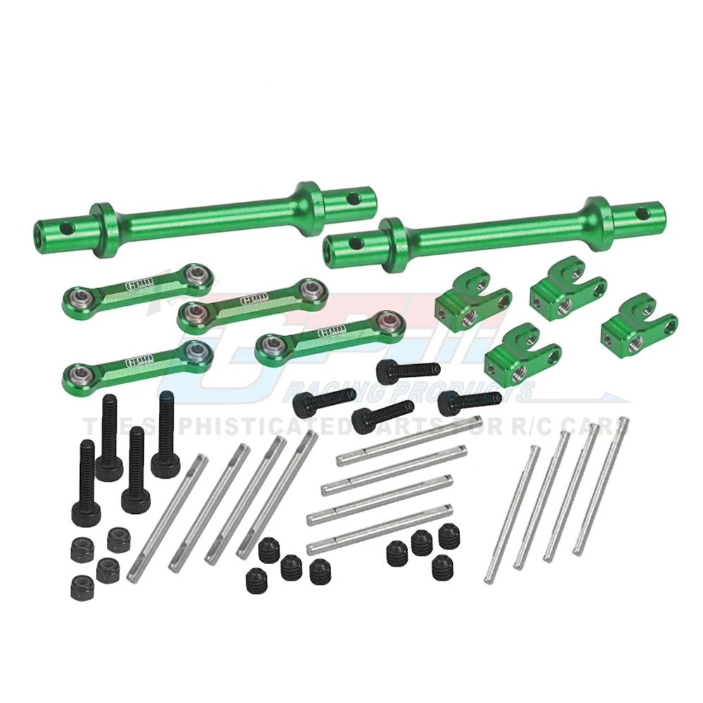 GPM Metal Aluminum 7075 Front and Rear Sway Bar Set LOS214042 For Losi 1/18 Mini LMT 4WD Monster Truck LOS01026 Upgrade Parts