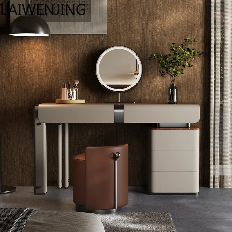 

SGF Italian minimalist dresser bedroom simple modern solid wood table high sense