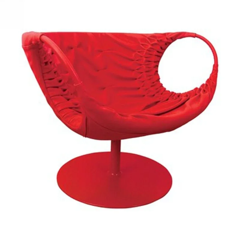Nordic designer creative pleated butterfly chair, model room reception and negotiation art single leisure chair