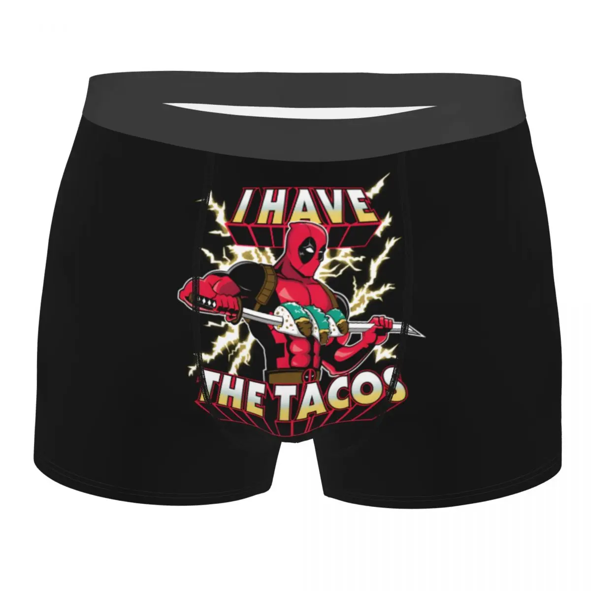 

Мужское нижнее белье на заказ Cool I Have The Tacos Deadpool, мужские трусы-боксеры, мягкие шорты, трусы