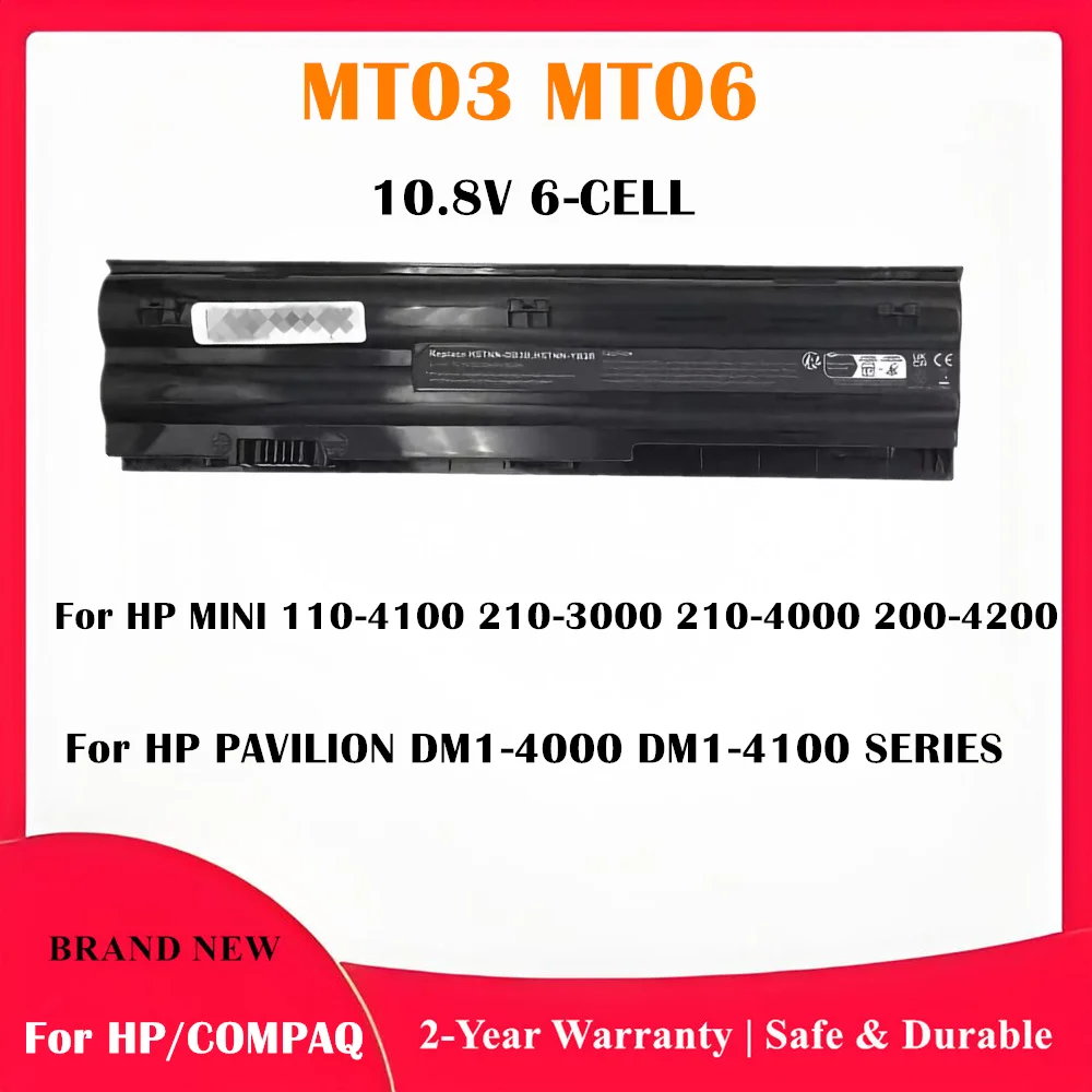 10.8V 48Wh Laptop Battery For HP MT03 MT06 Mini 210‑3000 210‑4000 Pavilion dm1‑4000 dm1‑4100 HSTNN‑DB3B TPN‑Q101