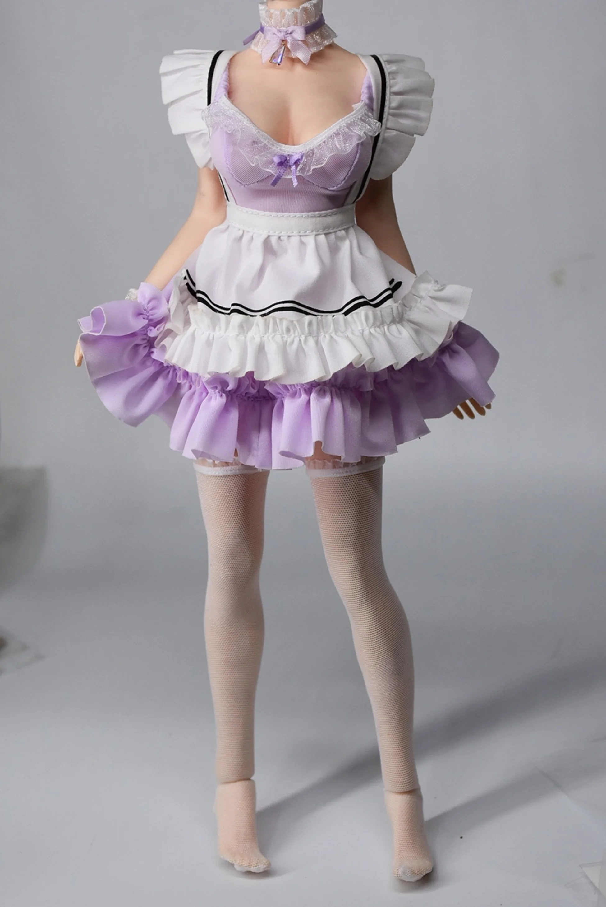 1/6 Maid Clothing Suit Costume Model Fit 12'' Female Girl Action Figure