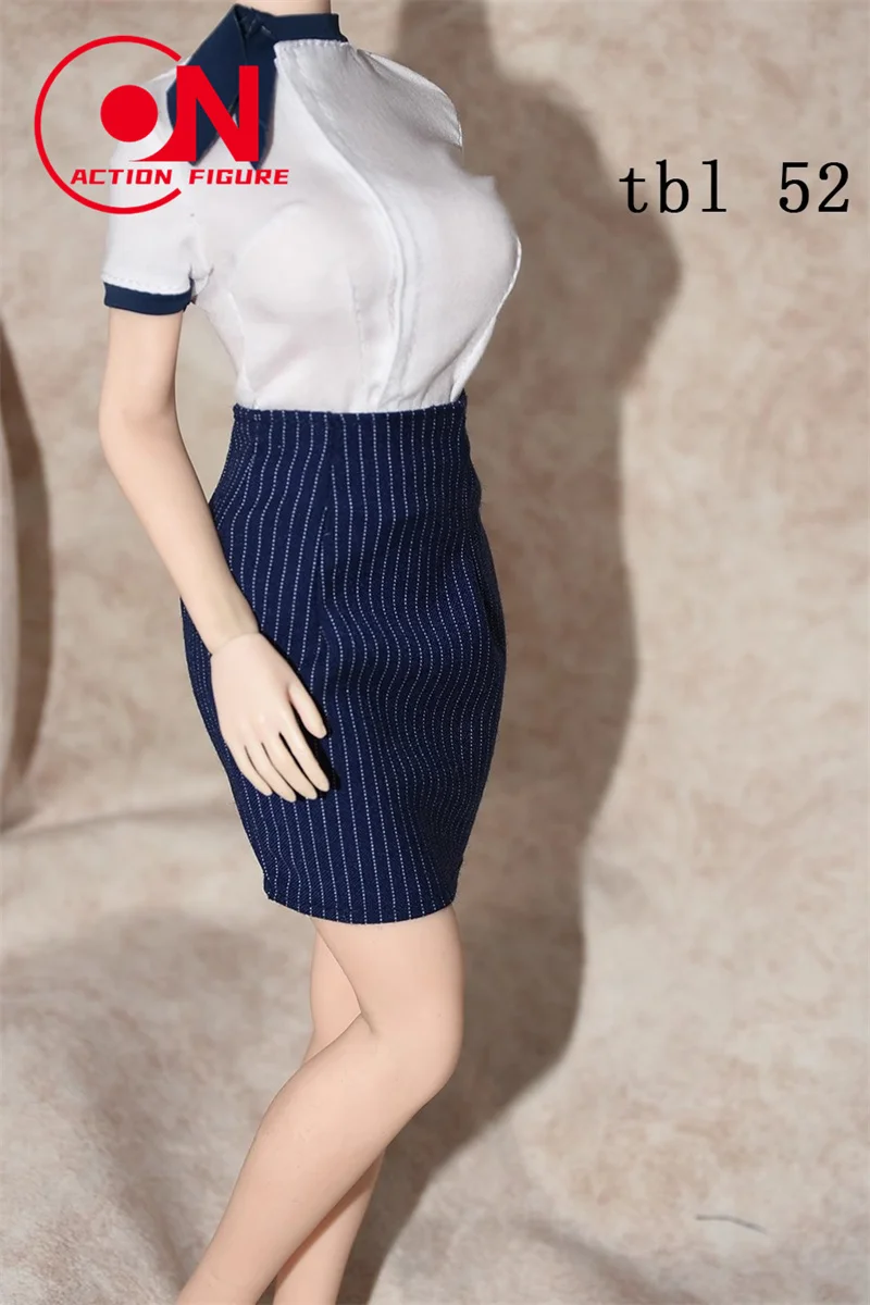 Disfraz personalizado 1/6 OL, uniforme de azafata, modelo de ropa que se ajusta a 12 "TBL S52 Worldbox AT202, figura de acción de soldado femenino