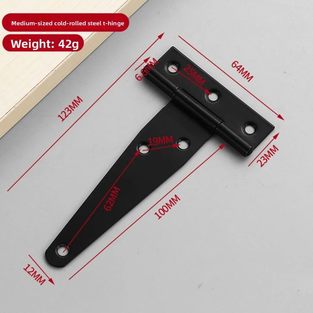 

3/4/6inch Door Hinges Heavy Duty Rustproof Gate Strap Hinges Metal with Screws Wrought Hardware