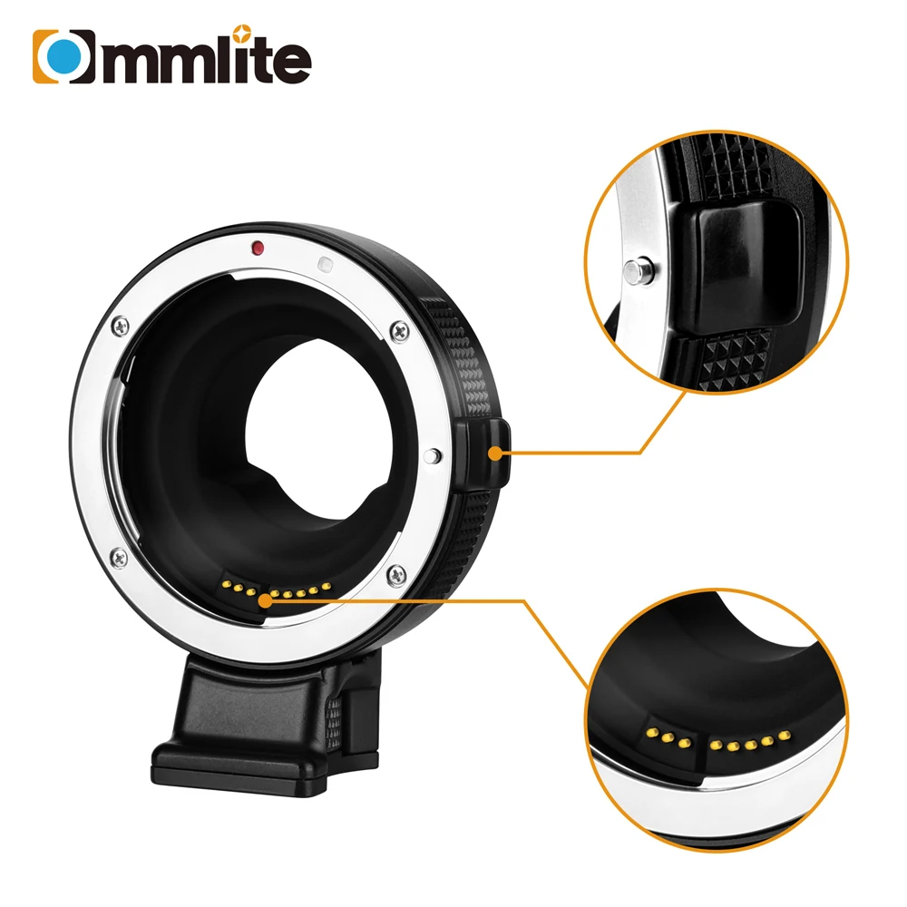 Commlite CM-AEF-MFT II Electronic AF Lens Mount Adapter from EF/EF-S Mount Lens to M4/3 Mount Cameras Support Aperture Control