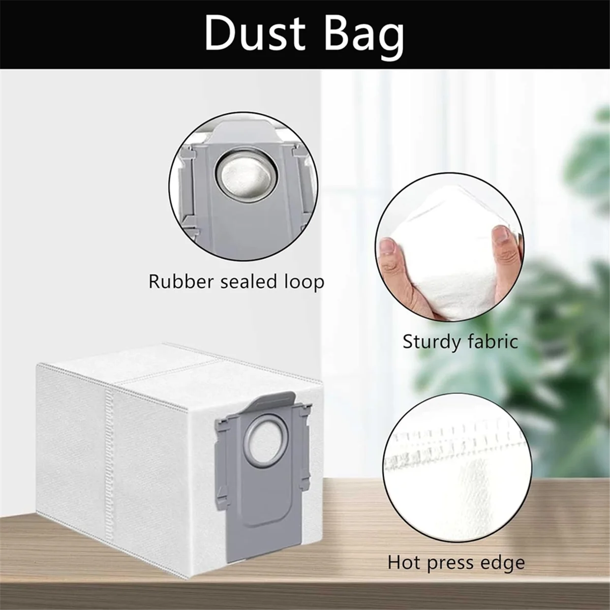 ABXHH 8 Uds bolsa de polvo para aspiradora apta para Saros 10/G30/S9 MaxV Ultra/S90ver/A1460RR repuestos de aspiradora