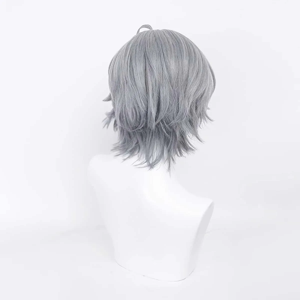 Halloween Props Men Zenless Zone Zero Wise Cosplay Heat Resistant Gray Wig