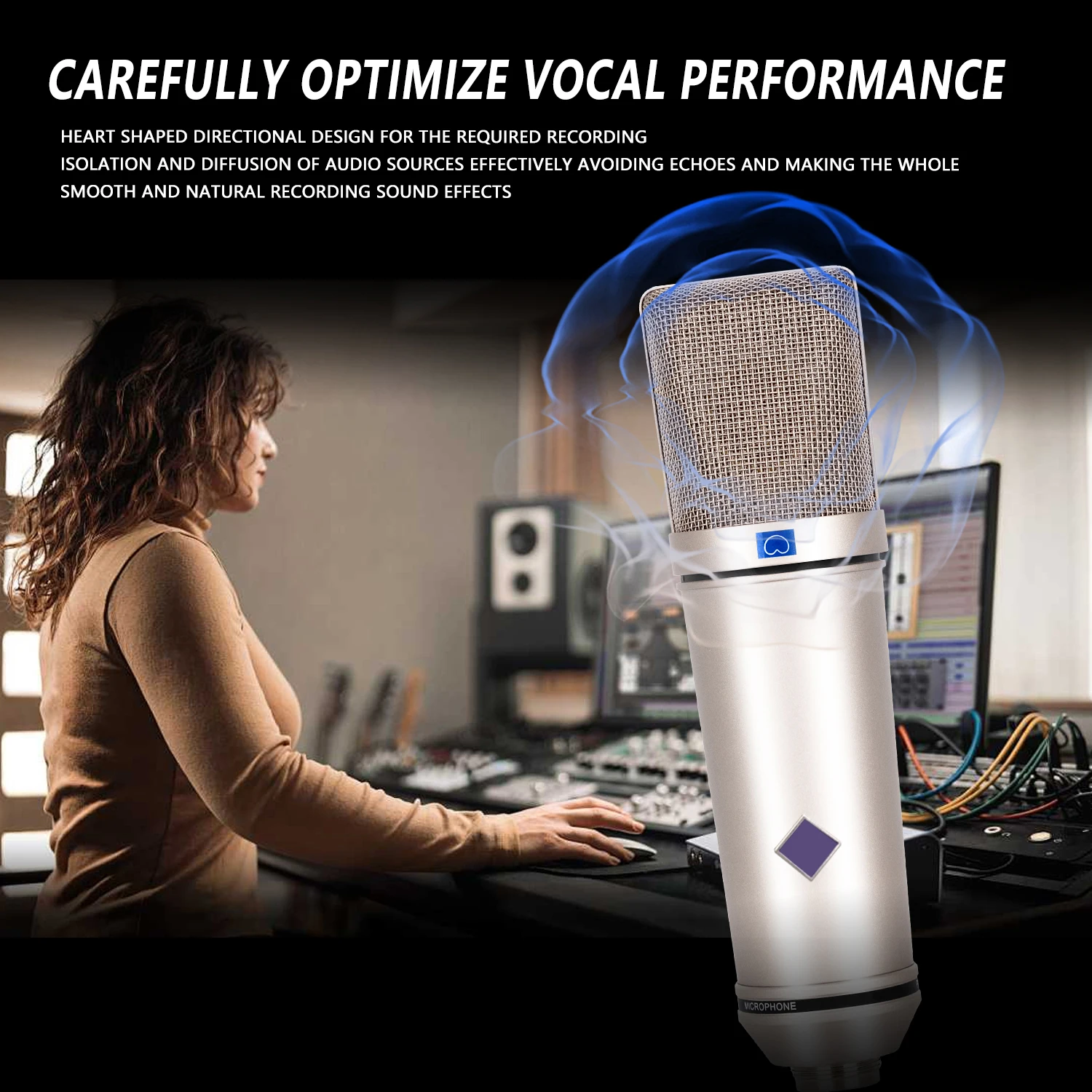 Microphone à condensateur prof - Streaming Mic Condenser avis et prix