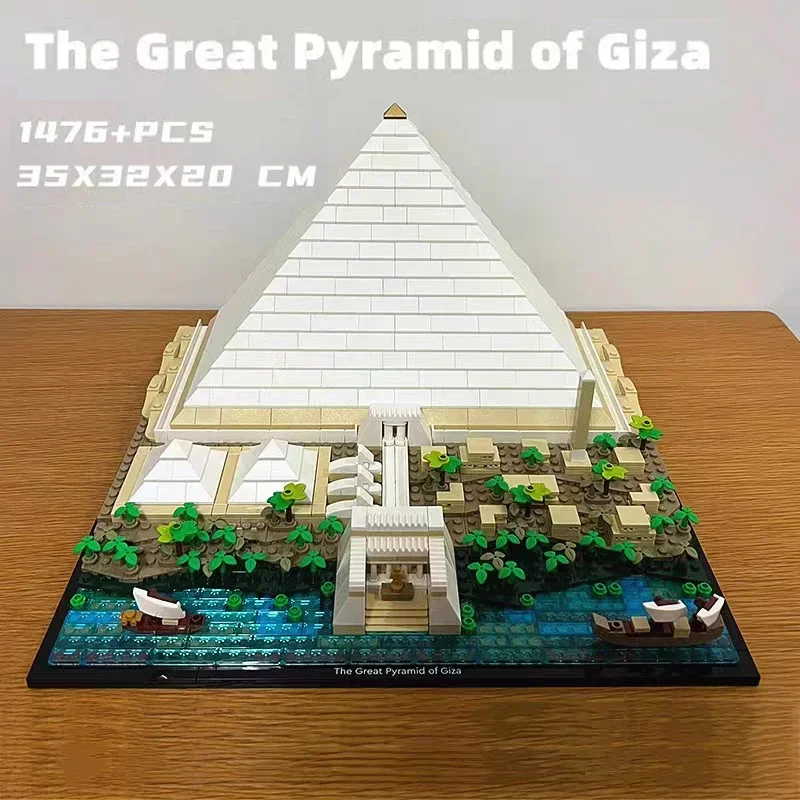 Architektur große Pyramide von Giza Modell kompatibel Bausteine Ziegel Set DIY montiert Spielzeug Geburtstags geschenke