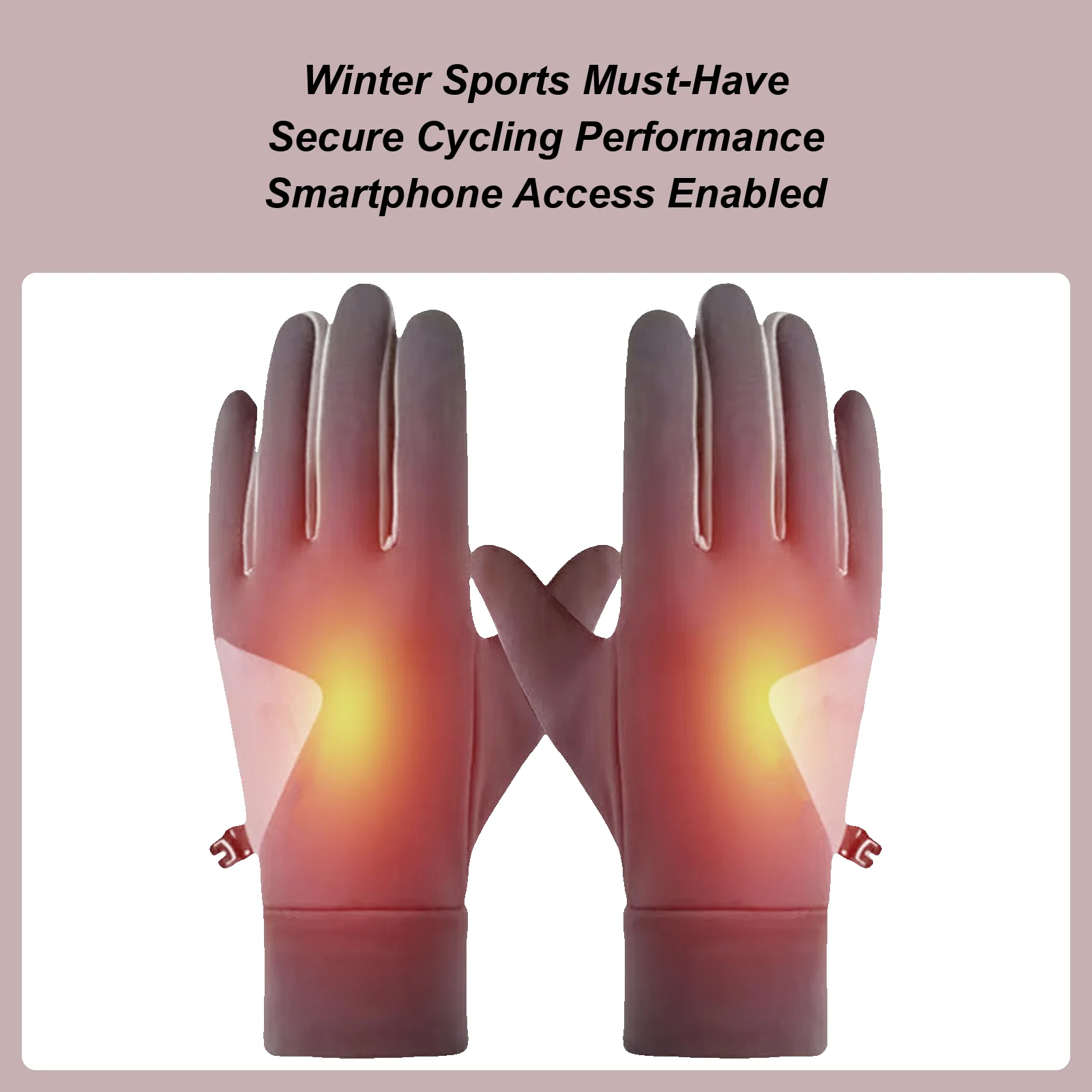 Heated Gloves For Men Warm Waterproof Electric Heated Gloves Camping Hand Warmers For Cold Weather Skiing Snowboarding Cycling