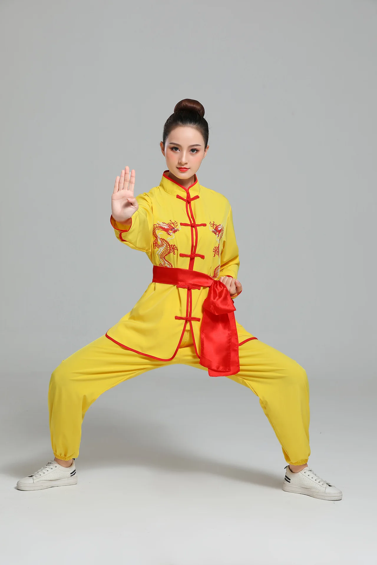 

New Training Drum Costume Dragon Dance Lion Costume Male and Female Martial Arts Performance Gong Drum Shaanbei Waist Drum Perfo