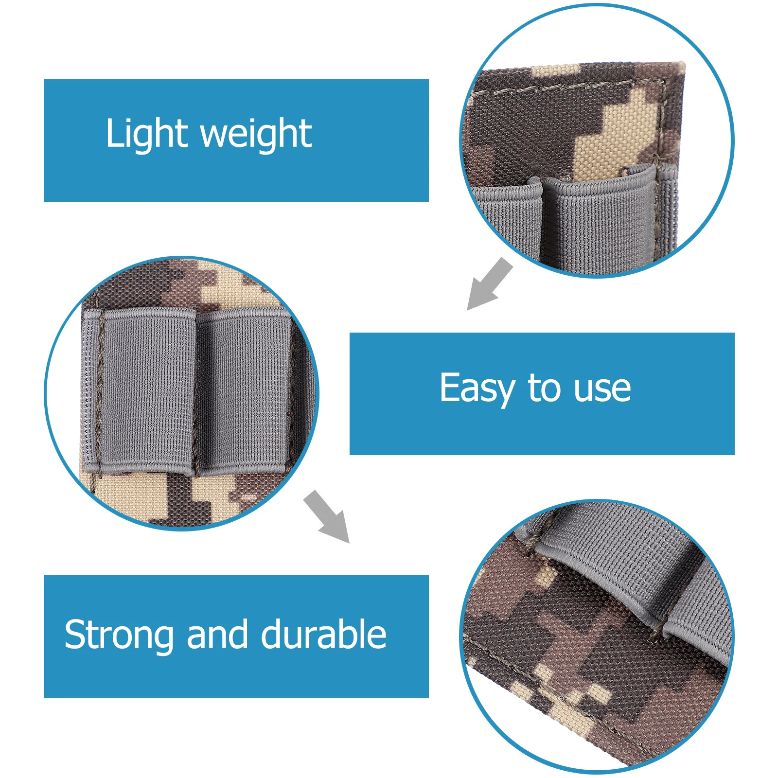 Tool Bag for Outdoor 600D Nylon Lightweight Durable Storage External Arm Pocket Portable Tool Pouch Breathable Wear Resistant