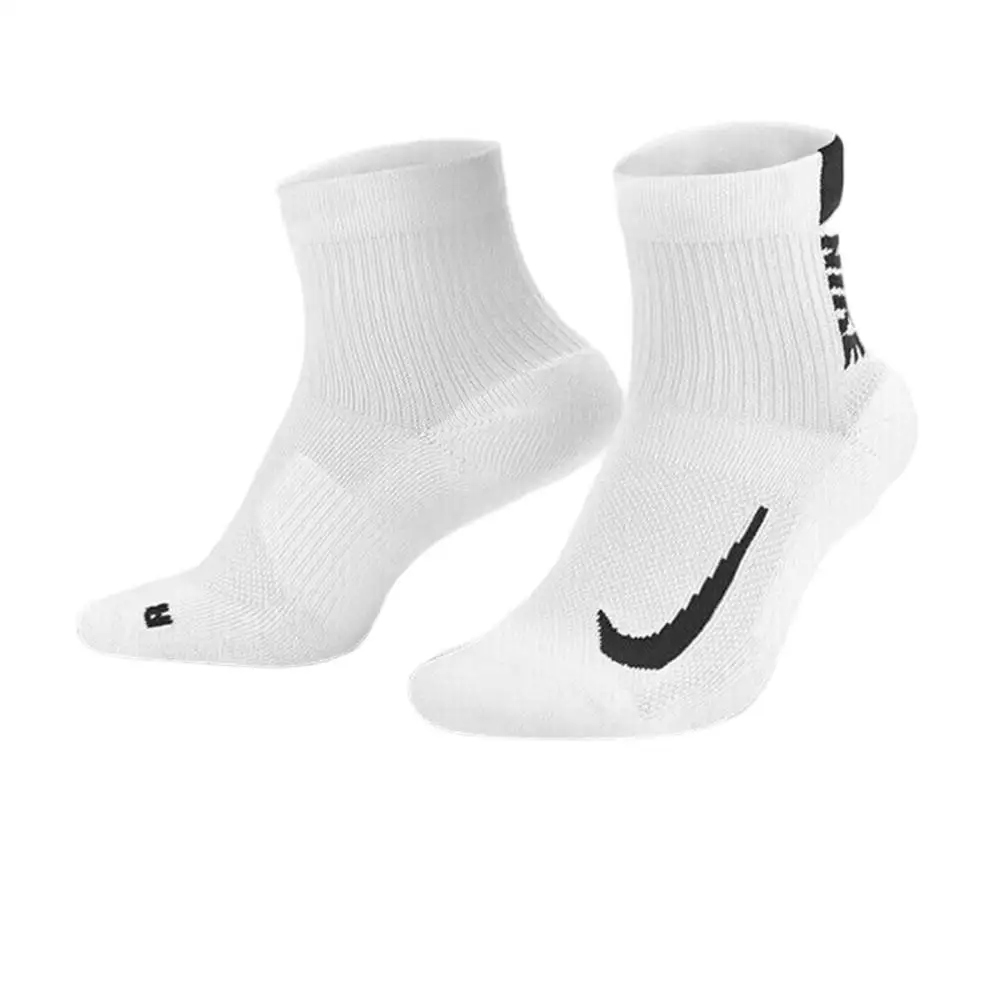 

Nike Official Men's and Women's Sports Socks, 3-Pack: Running, Training, and Casual Mid-Calf Socks SX7556-100