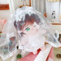 20cm niedlichen Idol Plüsch puppe tragen Hochzeits kleid Anzug Kleidung Zubehör kawaii kein Attribut ausgestopfte Baumwolle nackte Puppen weiches Mädchen Spielzeug