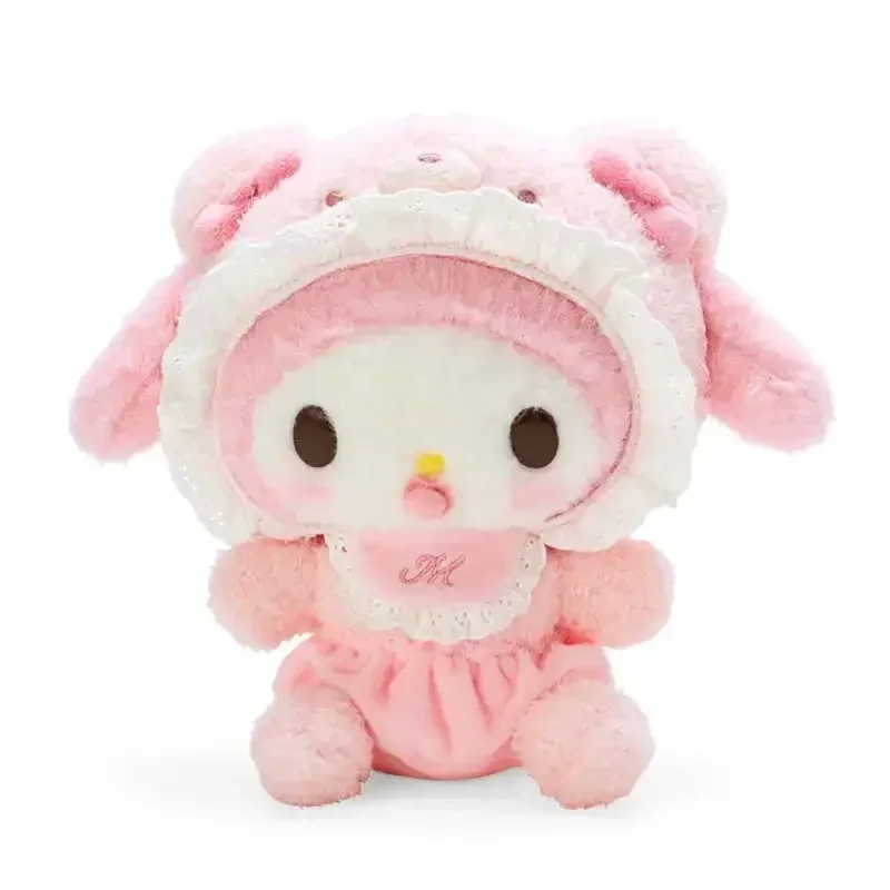 

Cartoon Figure Cinnamoroll Melody Kuromi Pochacco Doll Hello Kitty Latte Bear Series Stuffed Plush Toy Kid Birthday Gifts