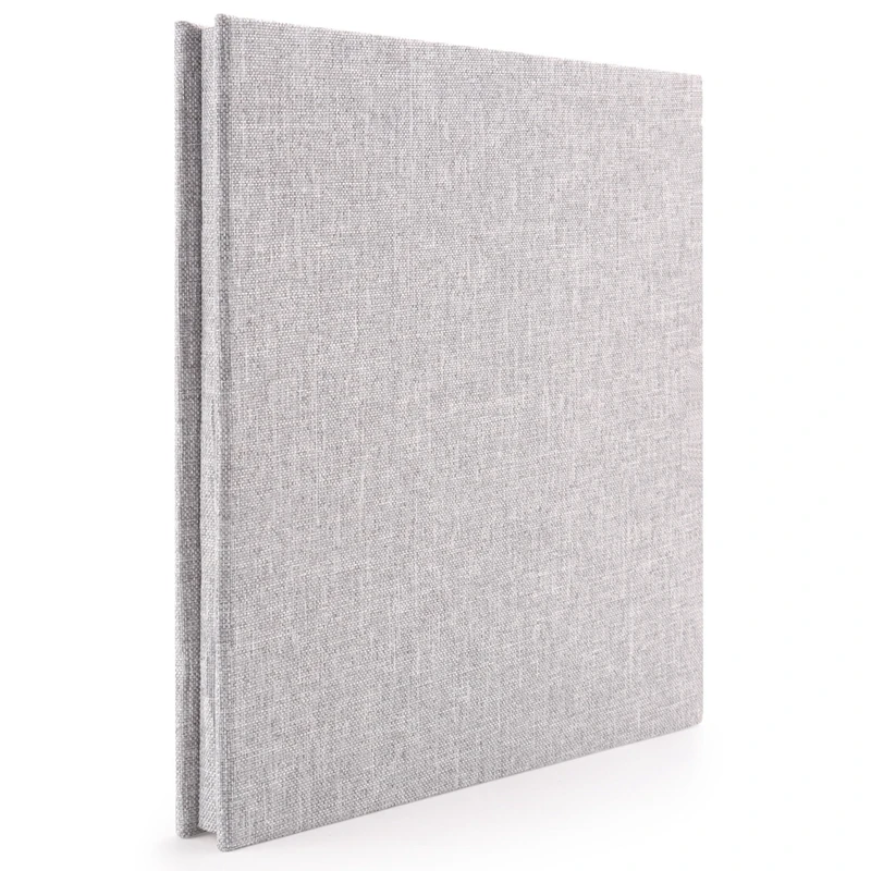 Photo Album Scrapbook Linen Art DIY Memory Book Thick Pages with Protective Film Save Images Permanently,Best Gift Choice-A46I