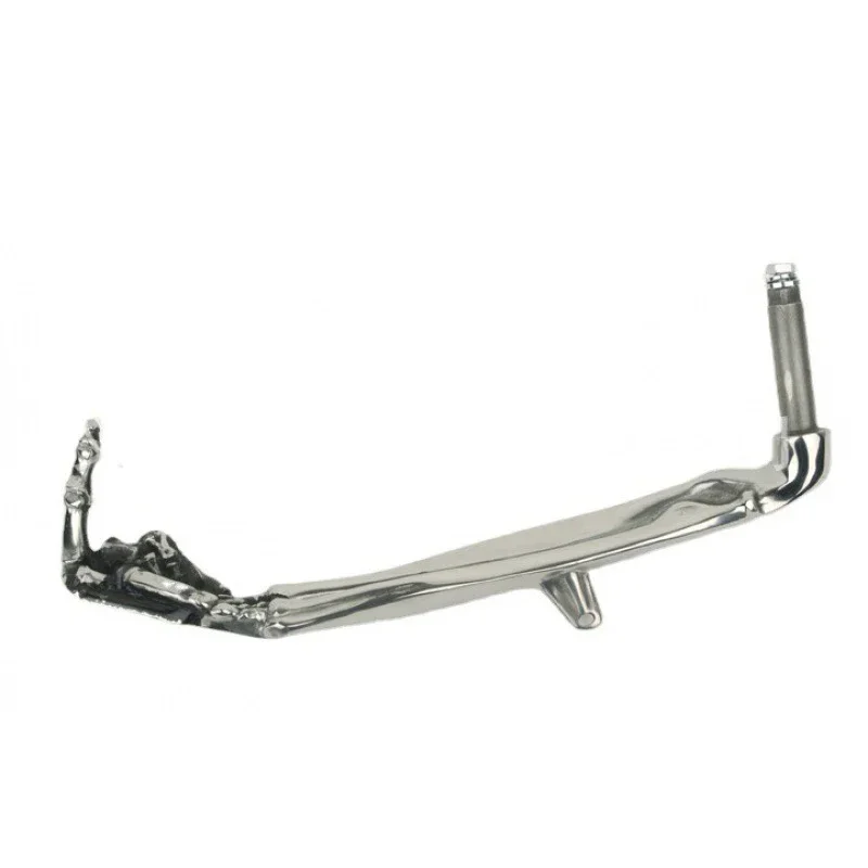 Adjustable Kickstand Motorcycle Middle Finger Skeleton Universal Adjustable Motorbike Kick Stand Adjustable Alloy Motorbike Foot