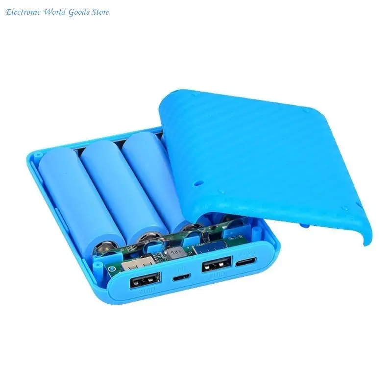 A3PD Portable Case Plastic Shells Stylish Battery Holder 5V/2.4A Output