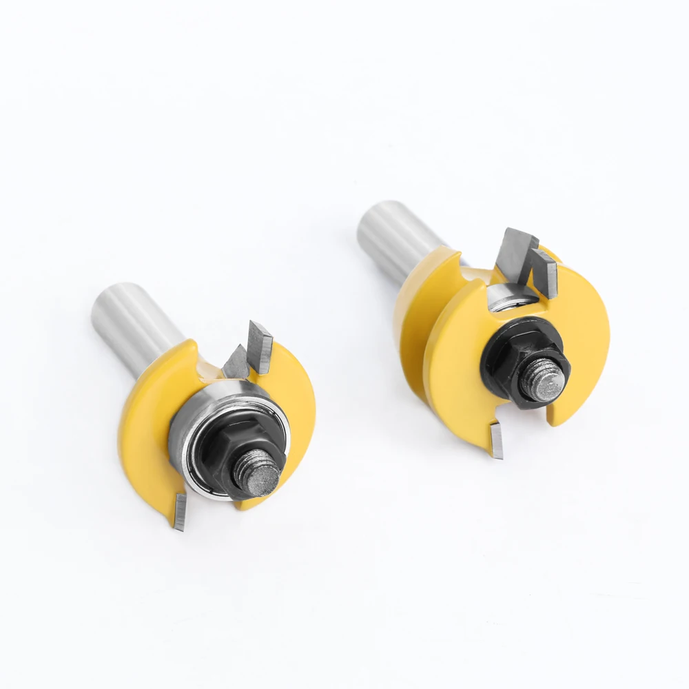 Imagem -02 - Lavie-carbide Shaker Rail e Stile Router Bits Grupo Haste Faca de Porta Tenon Cutter Tools para Madeira 12 mm Pol 03055 Pcs